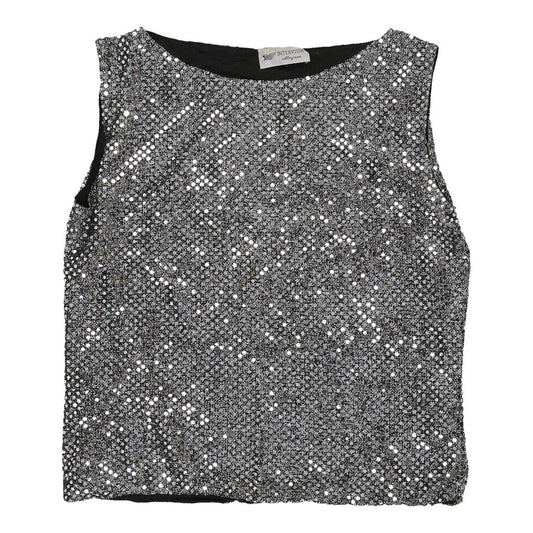 Vintage grey Unbranded Sequin Top - womens medium