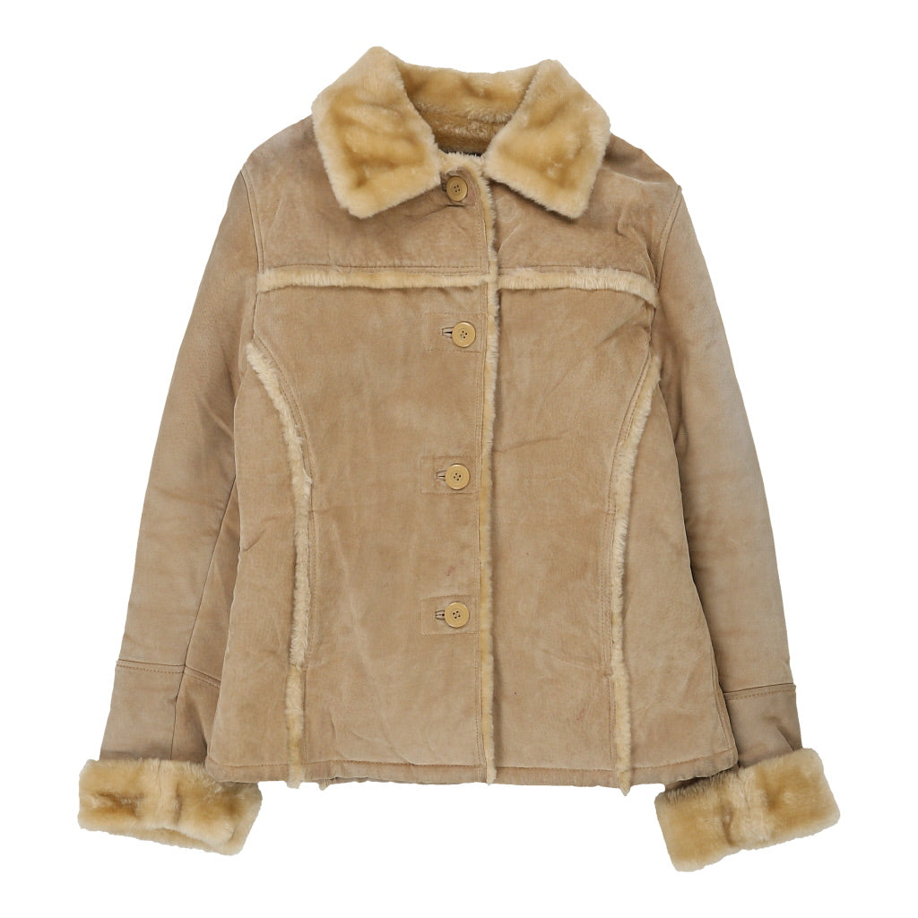 Vintage beige Gipsy Afghan Coat - womens small