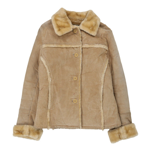 Vintage beige Gipsy Afghan Coat - womens small