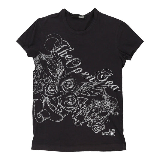 Vintage black Love Moschino T-Shirt - womens small