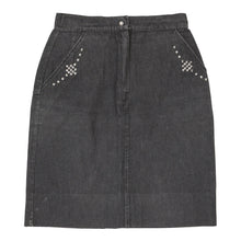  Vintage grey Container Denim Skirt - womens 30" waist