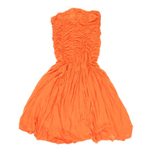  Vintage orange Confezioni De Lusso Strapless Dress - womens x-small