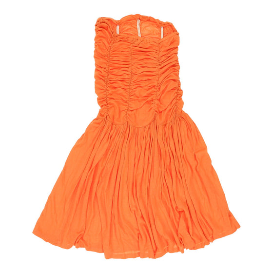 Vintage orange Confezioni De Lusso Strapless Dress - womens x-small