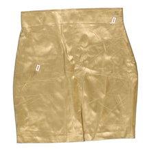  Vintage gold Mode O See Mini Skirt - womens 27" waist