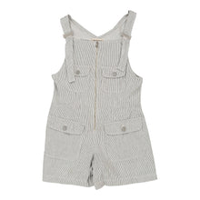  Vintage grey Jeans & Polo Short Dungarees - womens small