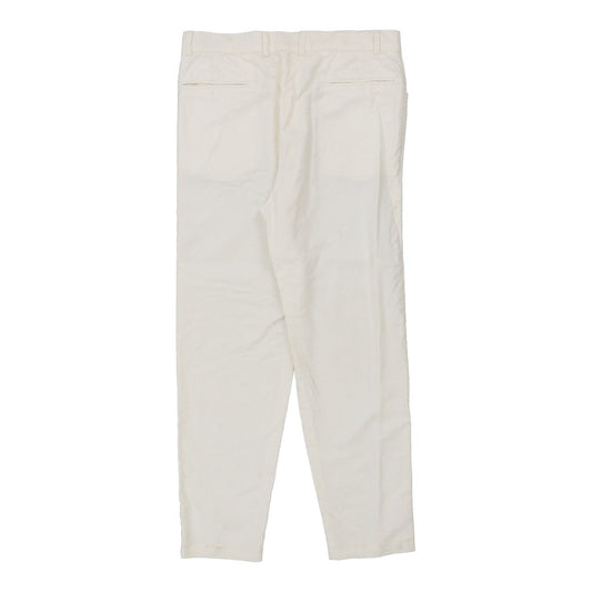 Vintage Dolce & Gabbana Trousers - 33W UK 16 White Cotton