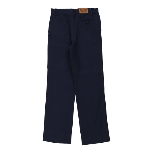 Vintage Portobello Trousers - 28W UK 8 Navy Cotton