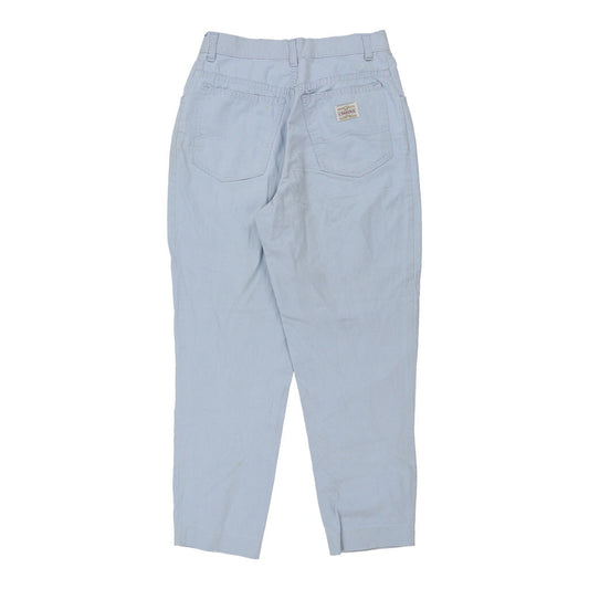 Vintage Carrera Trousers - 26W UK 6 Blue Cotton