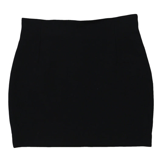 Vintage Unbranded Mini Skirt - Medium Navy Polyester