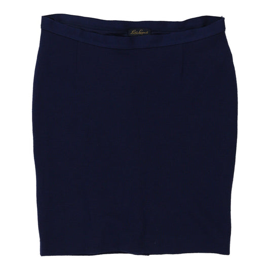 Vintage Luisa Spagnoli Mini Skirt - Large Navy Cotton