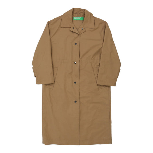 Vintage beige Benetton Trench Coat - womens small