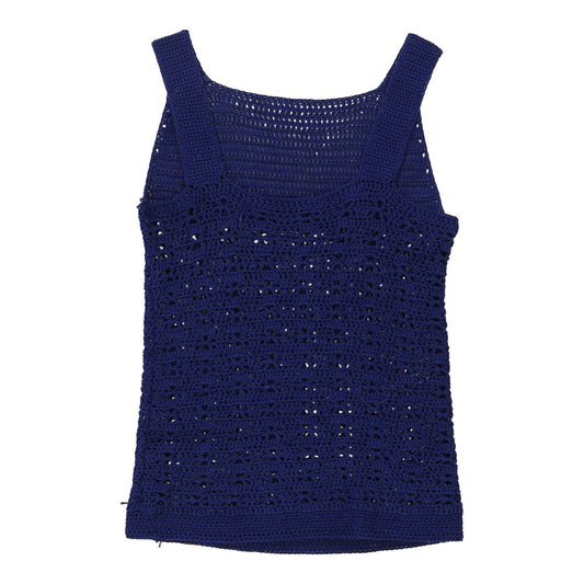 Vintage blue Unbranded Crochet Top - womens medium