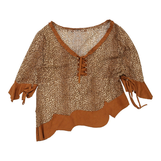Vintage brown Unbranded Top - womens large