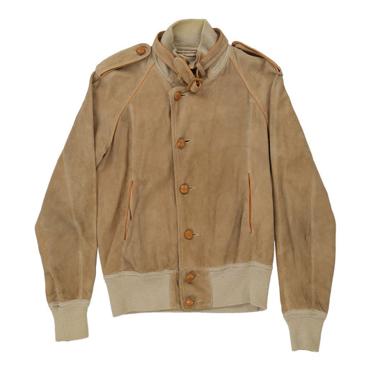 Vintage beige Mc. Cooker Suede Jacket - womens small
