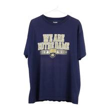  Vintage blue Notre Dame University Pro Edge T-Shirt - mens x-large