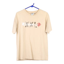  Vintage beige Columbia T-Shirt - mens medium