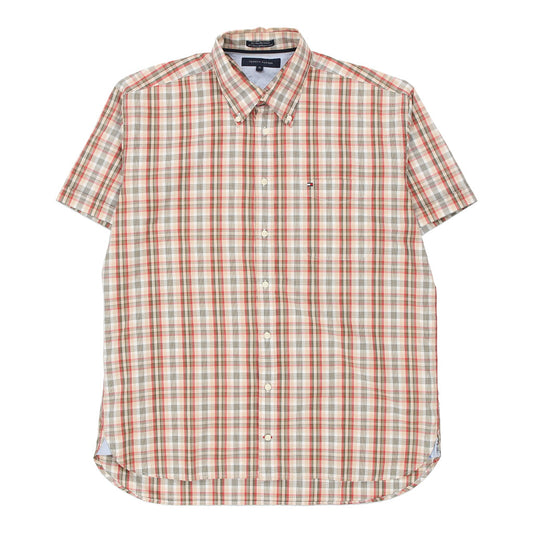 Vintage multicoloured Tommy Hilfiger Short Sleeve Shirt - mens x-large