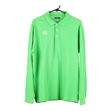  Vintage green Kappa Long Sleeve Polo Shirt - mens x-large