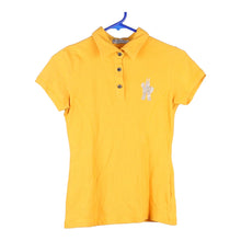  Vintage yellow Bootleg Moncler Polo Shirt - womens medium