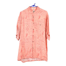  Vintage orange Campia Short Sleeve Shirt - mens large