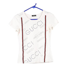  Vintage white Bootleg Gucci T-Shirt - womens small