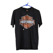  Vintage black Bootleg Harley Davidson T-Shirt - mens medium