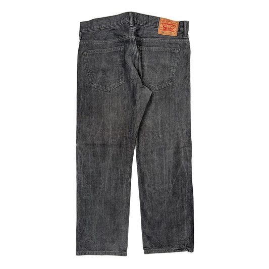 569 Levis Jeans - 35W 30L Grey Cotton