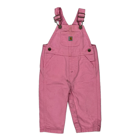 Age 12 Months Carhartt Dungarees - 2XS Pink Cotton