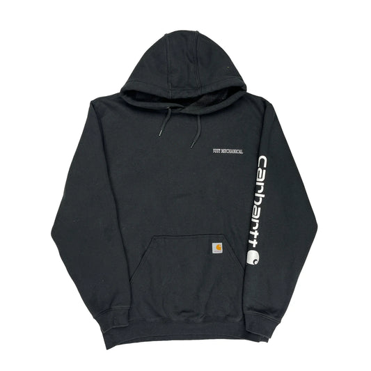 Just Mechanical Carhartt Spellout Hoodie - XL Black Cotton