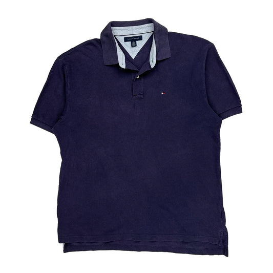 Tommy Hilfiger Polo Shirt - XL Navy Cotton