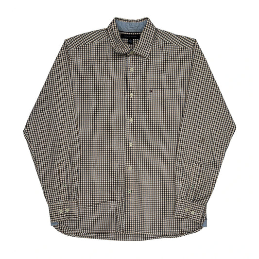 Tommy Hilfiger Checked Shirt - Medium Brown Cotton