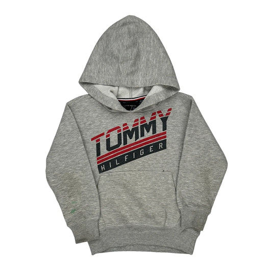 Age 5 Tommy Hilfiger Hoodie - Small Grey Cotton