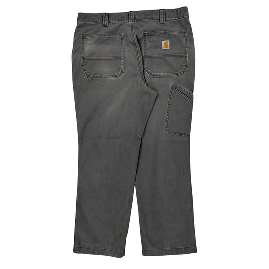 Carhartt Carpenter Trousers - 34W 29L Grey Cotton