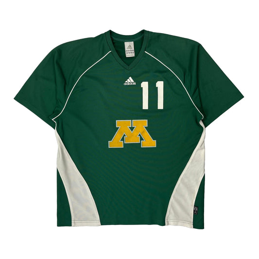 Vintage Number 11 Adidas Jersey - Medium Green Polyester