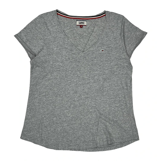 Tommy Jeans T-Shirt - Small Grey Cotton