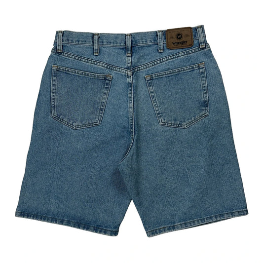 Wrangler Denim Shorts - 32W 9L Blue Cotton