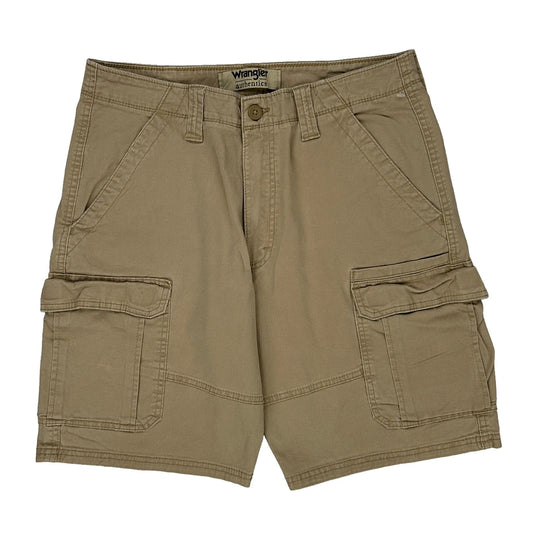 Wrangler Cargo Shorts - 33W 10L Khaki Cotton