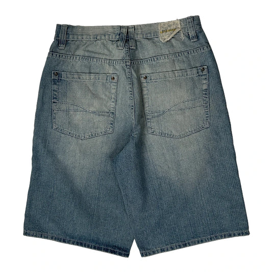 Unbranded Baggy Denim Shorts - 30W 13L Light Wash Denim