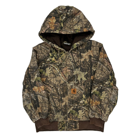 Age 10-12 Carhartt Camo Bomber Jacket - Medium Camo Cotton