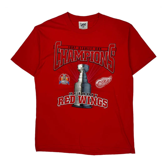 Detroit Red Wings Lee Sport Nhl T-Shirt - Large Red Cotton