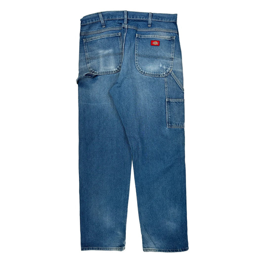 Dickies Carpenter Jeans - 35W 33L Blue Denim