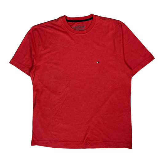 Tommy Hilfiger T-Shirt - Large Red Cotton