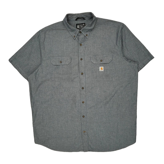 Carhartt Short Sleeve Shirt - 2XL Gray Cotton