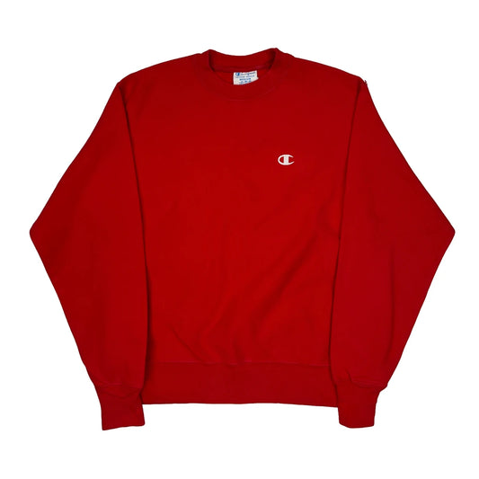 Reverse Weave Champion Sweatshirt - Medium Red Cotton