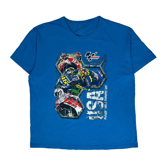 Motor Quality Products Graphic T-Shirt - Large Blue Cotton