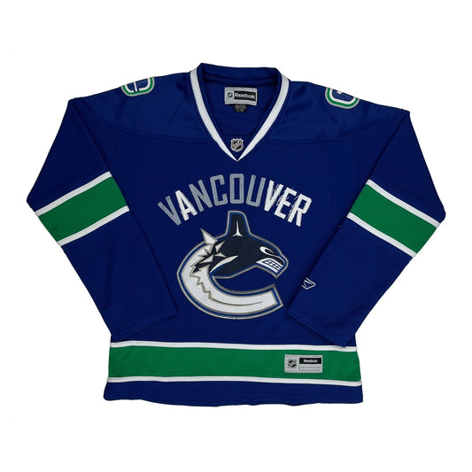 Vancouver Canucks Reebok Nhl Jersey - Large Blue Polyester