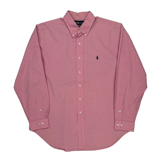 Ralph Lauren Checked Shirt - XL Pink Cotton