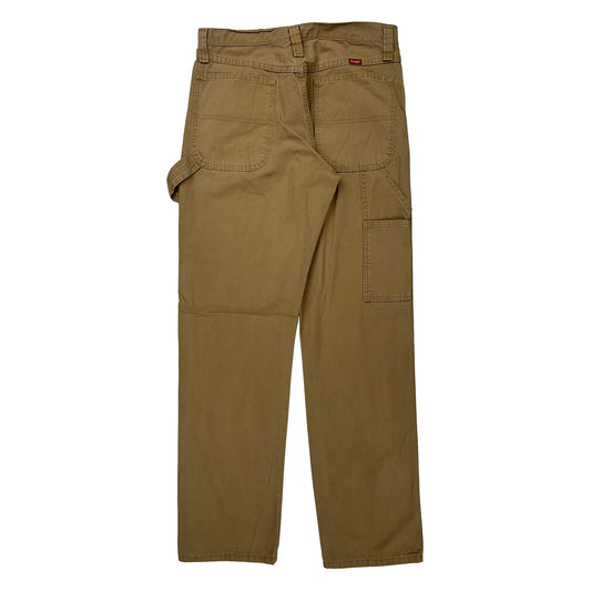 Wrangler Carpenter Trousers - 32W 34L Brown Cotton