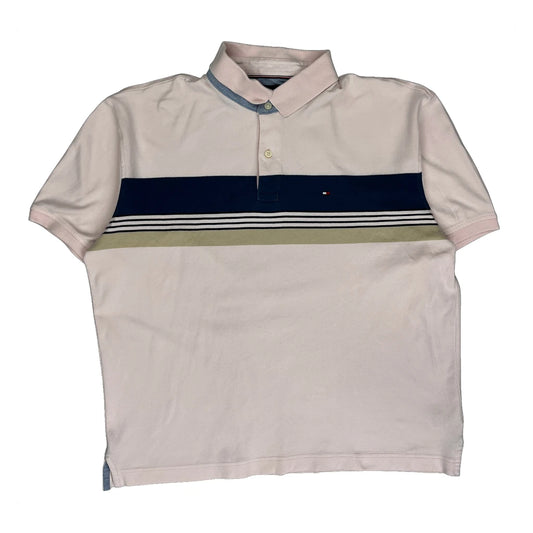 Tommy Hilfiger Polo Shirt - Large Pink Cotton