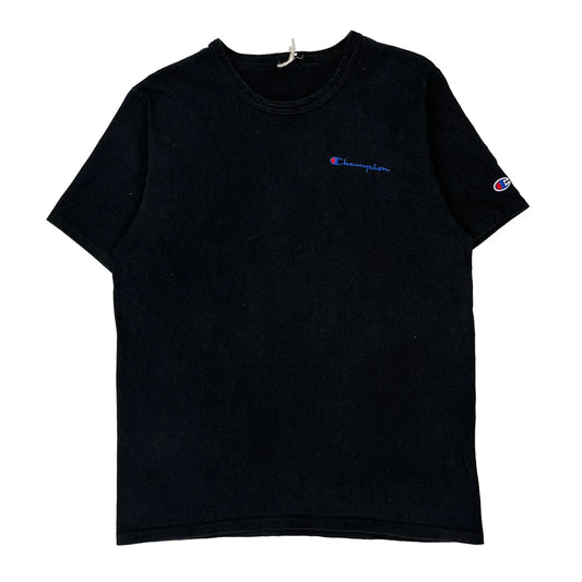 Champion T-Shirt - Large Black Cotton